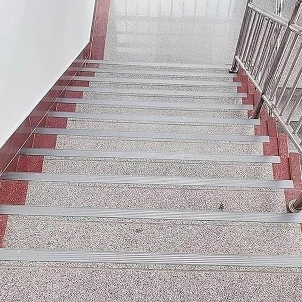 120cm Treppenkantenprofil L-Form Treppenwinkel Treppenkantenschutz Aluminium Treppenprofil Winkelprofil Stufenkantenprofil Für Innen Und Außen