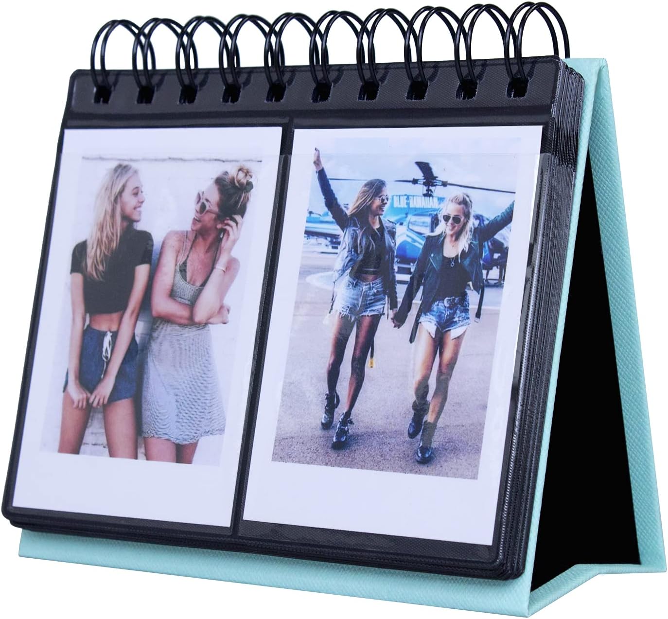68 Pockets Mini Photo Album for Fujifilm Instax Mini 7s 8 8+ 9 25 26 50s 70 90/ Fujifilm Instax SP 1/ Polaroid PIC-300P/ Polaroid Z2300/ LG PD 233/ LG PD 239/ Name Card (Blue)