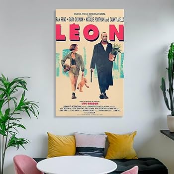 No.288フレーム付きキャンバスアート　映画ポスター　LEON インテリア絵画 No.288フレーム付きキャンバスアート 映画ポスター LEON