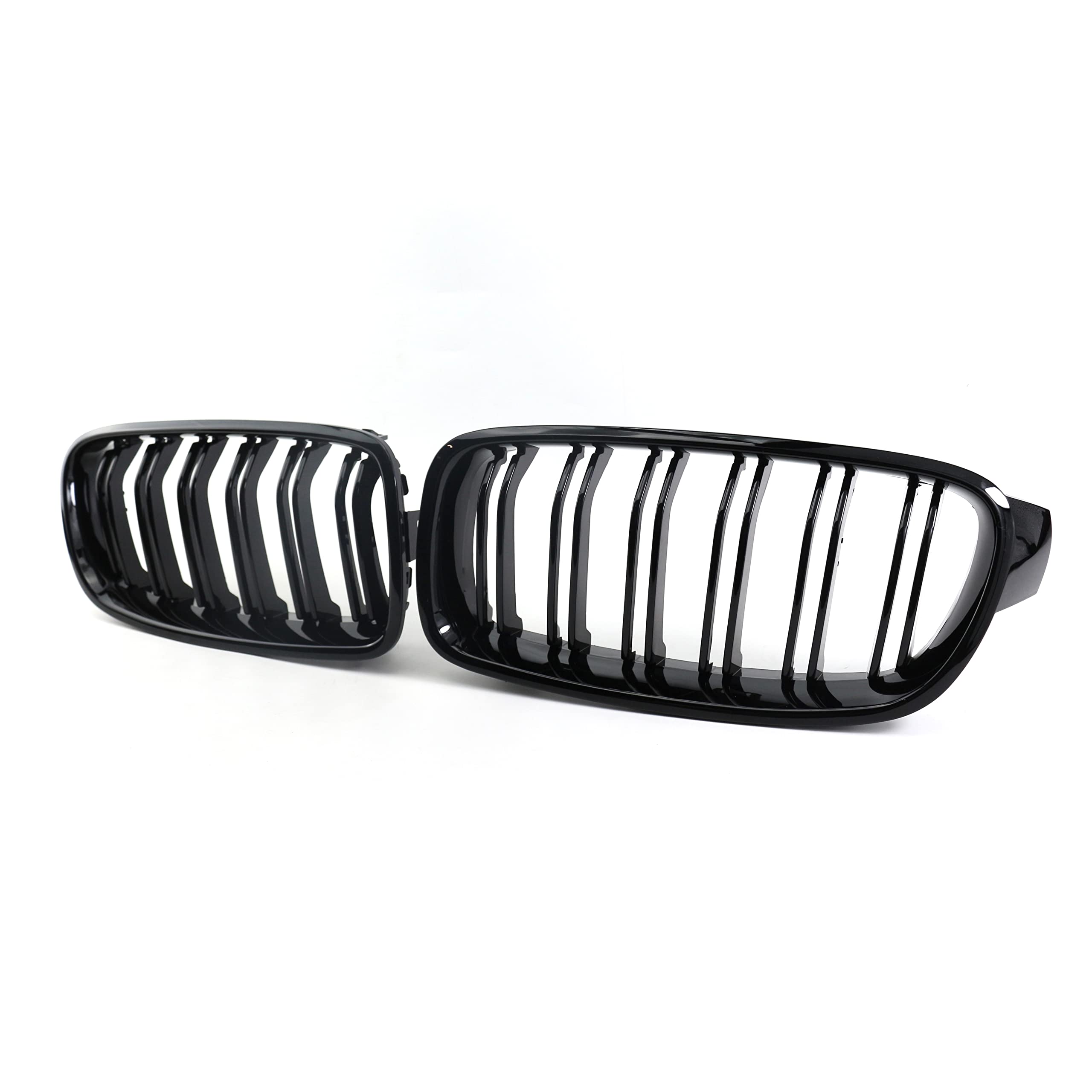Paire de grilles de calandre avant pour 3 série F30 F31 année 2011-2019 Noir brillant