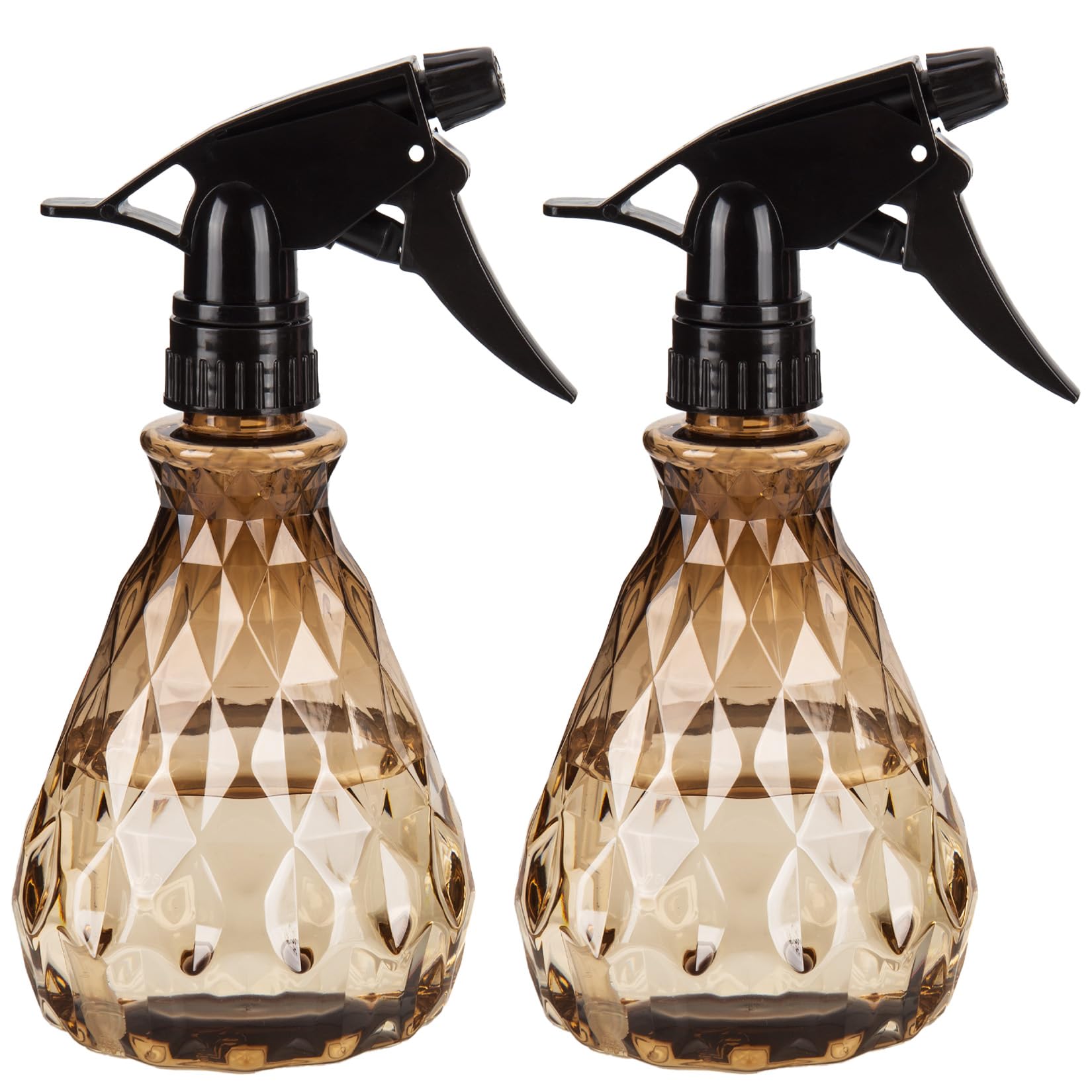 Vwoqiy 2 Pcs Empty Spray Bottles, 500ml Water Spray Bottles with Adjustable Spray Head, Refillable Trigger Sprayer Bottles, Atomizer Plant Mister Sprayer Bottles for Plants (Brown) โ image 1