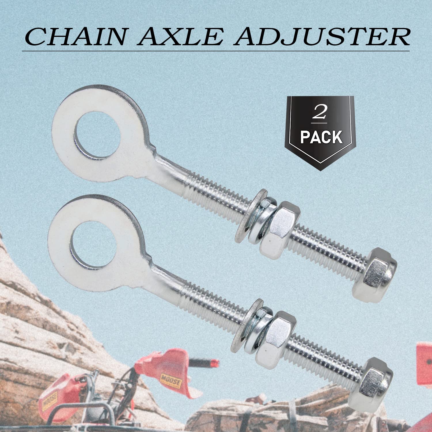 12mm Chain Axle Adjuster For ATV & Quad – Fits 50cc To 250cc Chinese Models (Coolster, TaoTao, Kazuma, Buyang) 4 thumbnail image