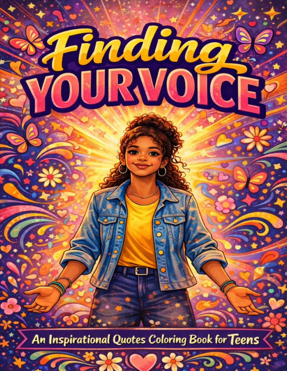 Finding Your Voice: An Inspirational Quotes Coloring Book for Teens
