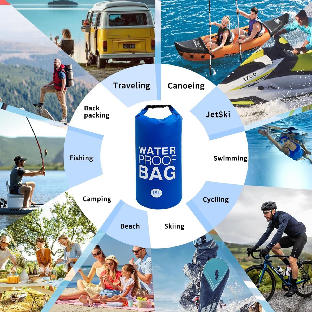 2PCS 15L Universal Pool Step Weights, Easy and Fast Filling with Sand, 250D PVC Pool Ladder Weights for Above Ground Pools - Image 5