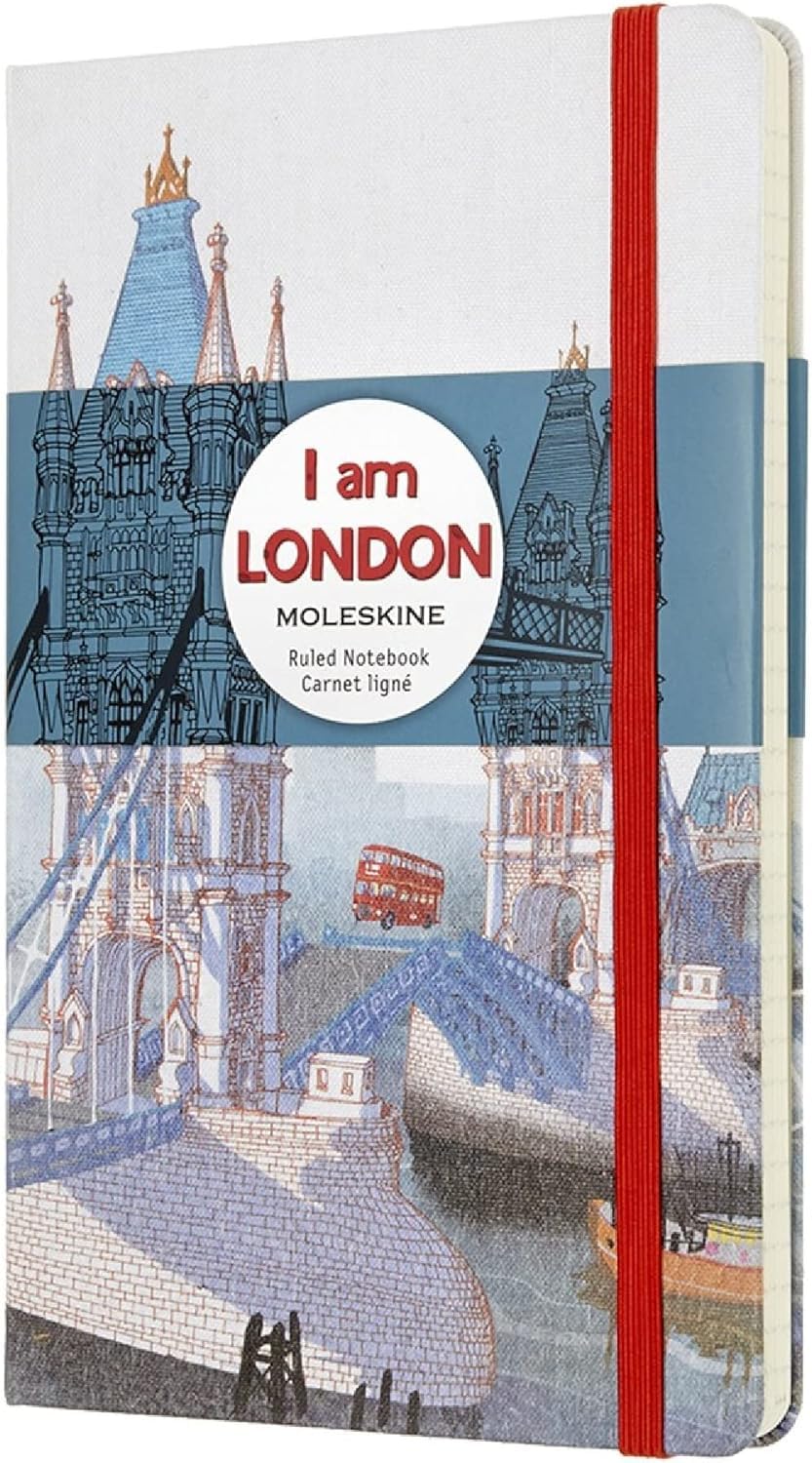 MoleskineI Am London Limited Edition White Large Ruled Notebook Hard