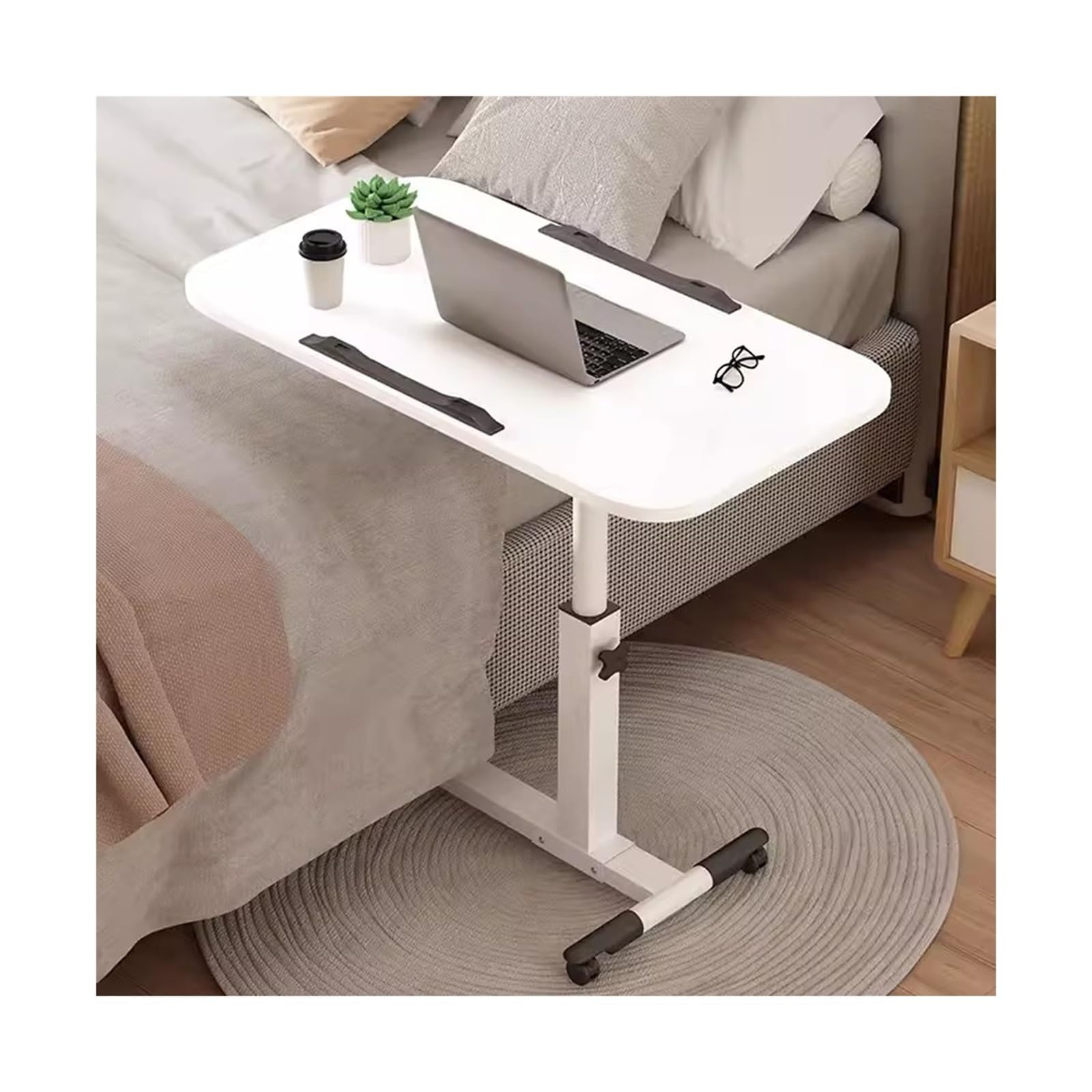 Bureau élévateur pliable avec roulettes pour ordinateur portable et table d'étude