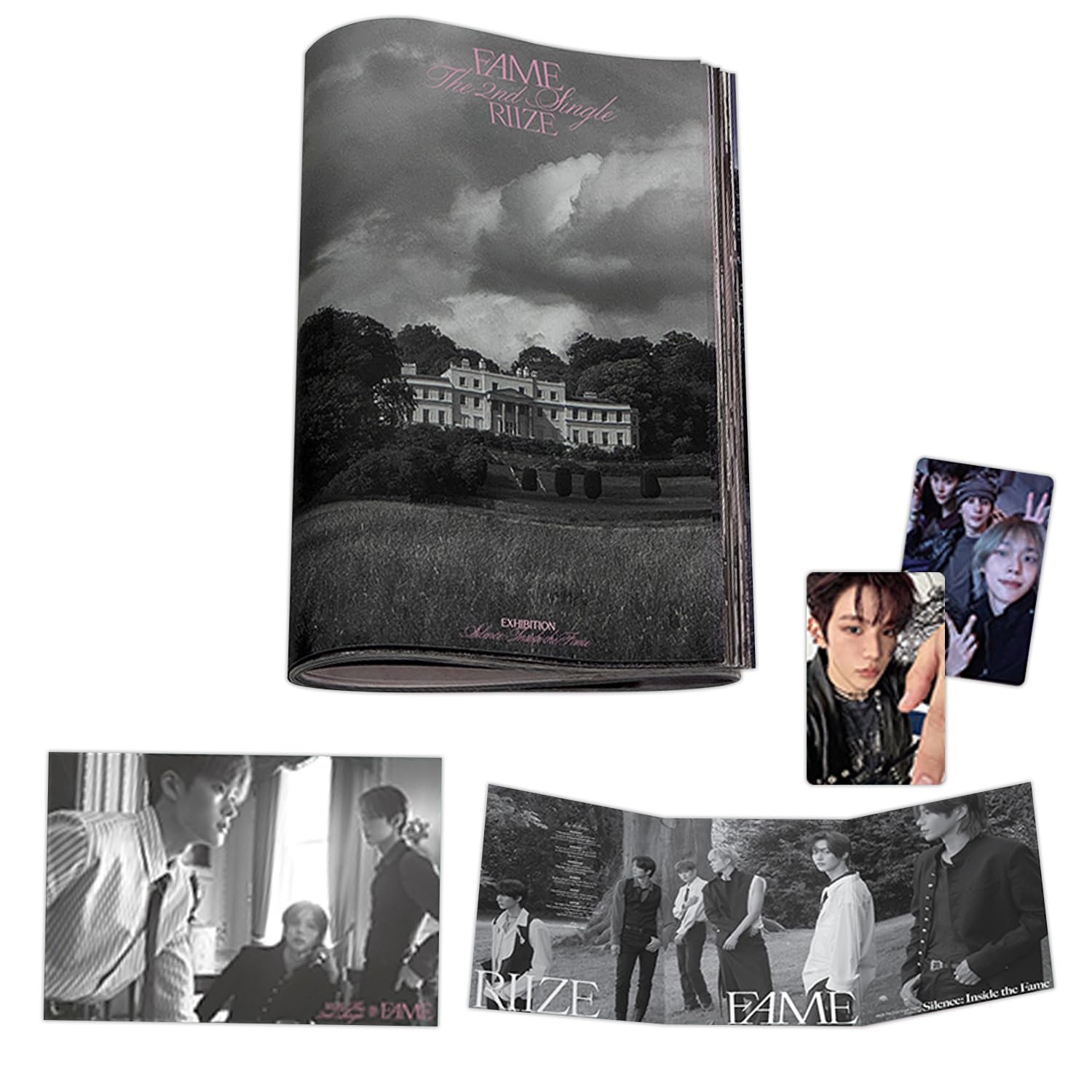RIIZE - The 2nd Single [Fame] (Catalogue Ver.) Photobook + Postcard + QR Card + Lyric Leaflet + Photocard + 3 Extra Photocards