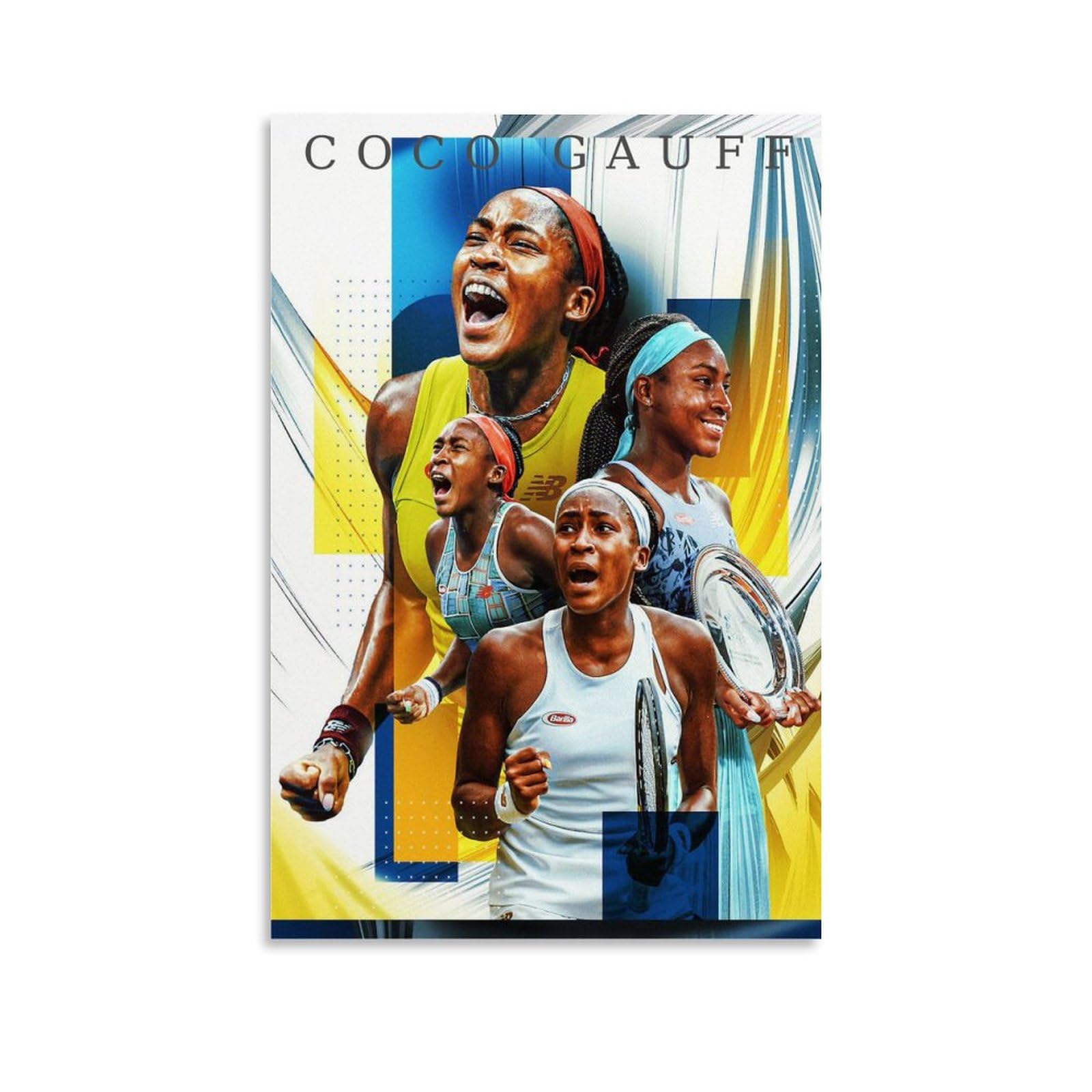 Amazon.com: LOGAUT Coco Gauff Poster Tennis Signed Poster Wall Art
