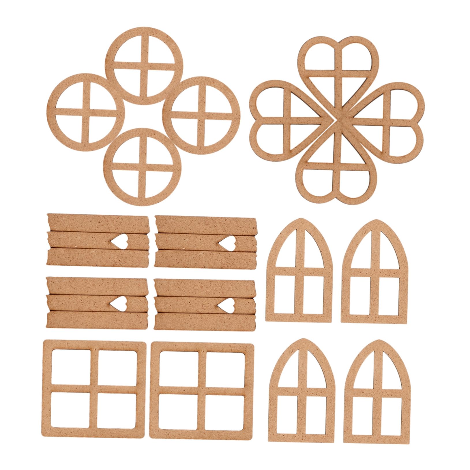 LALAFINA 120stücke Holzscheiben Unvollendete Holzstücke Bastelmaterial Naturholz Dekoration Für Kreative Projekte Und Feste Geeignet Für Valentinstag Hochzeiten Und Mehr