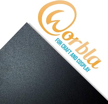 Worbla BLACK Sheet Size L 39x29 Inch Sheet Thermoplastic Material for Cosplay and Crafts