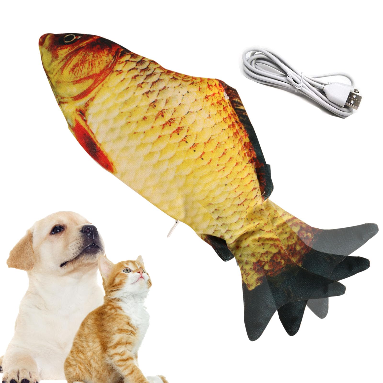Photo 1 of ***STOCK PHOTO FOR REFERENCE ONLY***Flopping Fish Electric Cat Dog Pet Toy,Realistic Moving Rocking Interactive