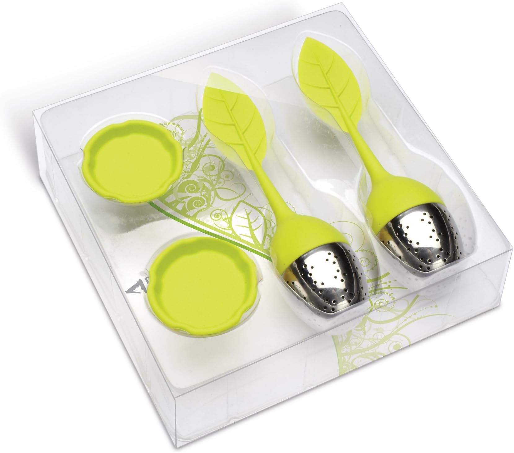 Set of 2 Tea Leaf Tea Infuser with long handle TYNEMOUTH by FINE European Stuff