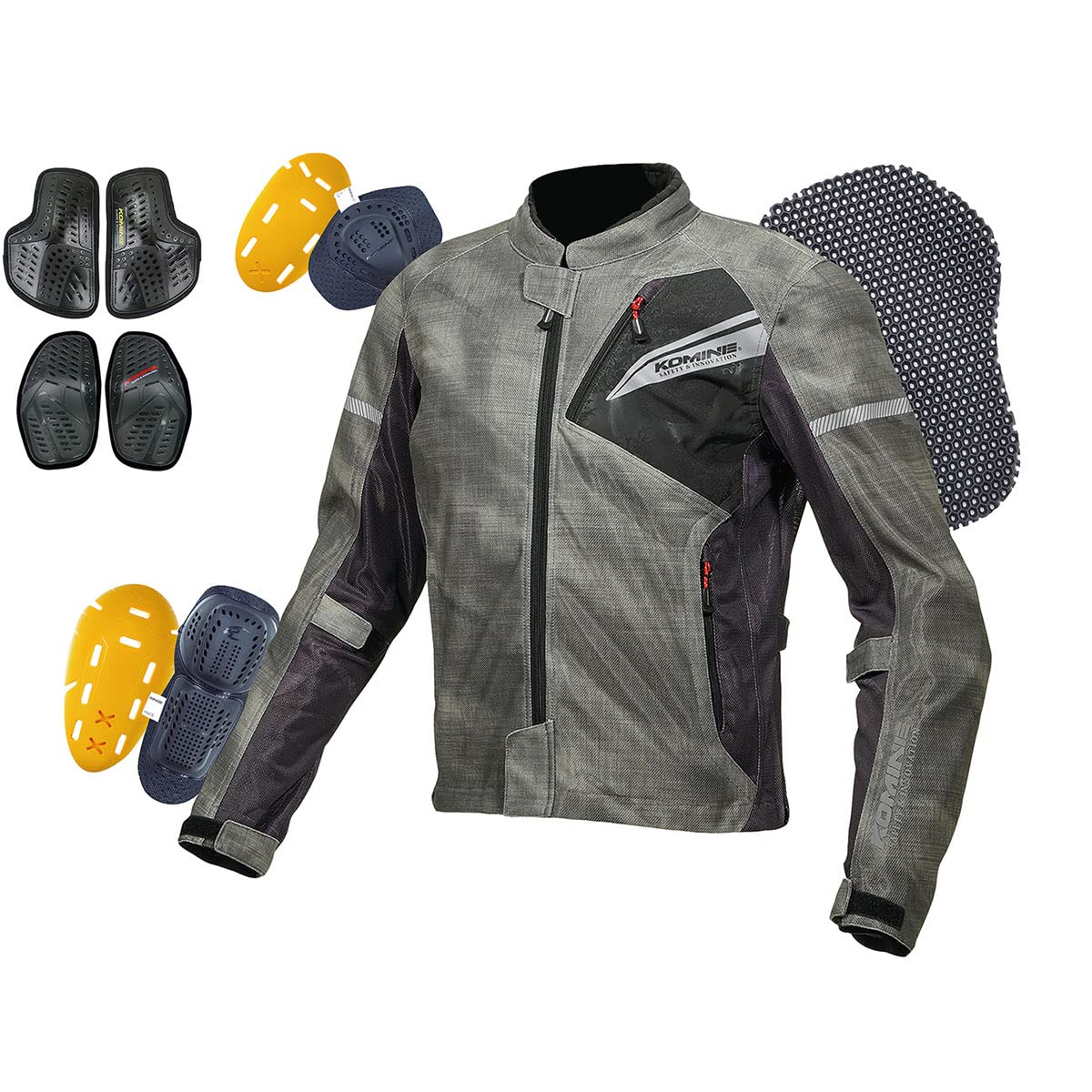 Amazon | [KOMINE] バイク用 ジャケット プロテクトフルメッシュ 