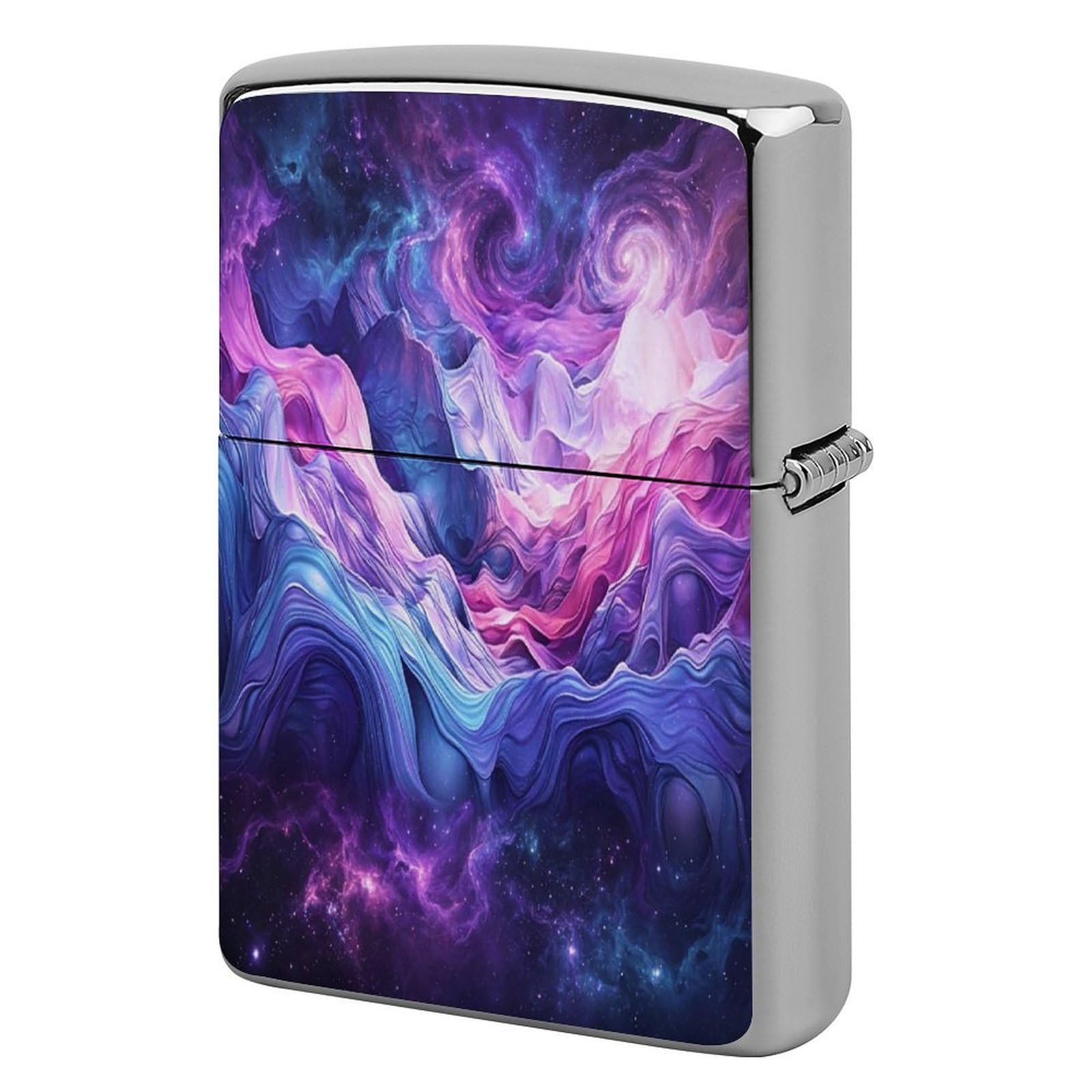 Btcowzrv Style Abstract Blue Coral Metal Lighter Case Sleeve Cover Holder