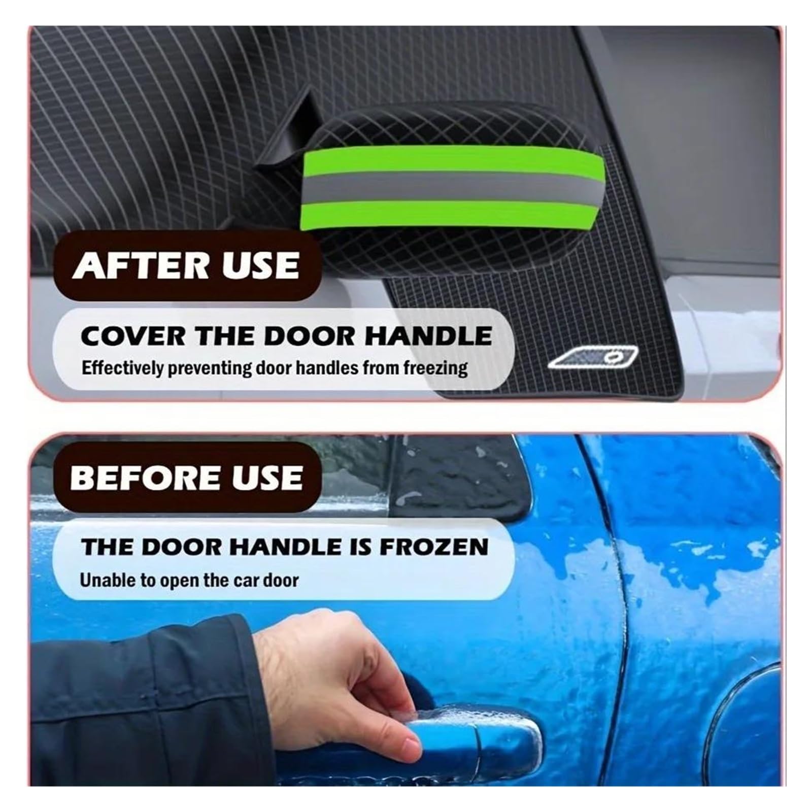 Pare-Soleil magnétique Anti-Neige pour Voiture, Couverture de Pare-Brise, Protection Avant d'automobile d'hiver, véhicule de Glace Couverture Pare Brise Voiture Hiver