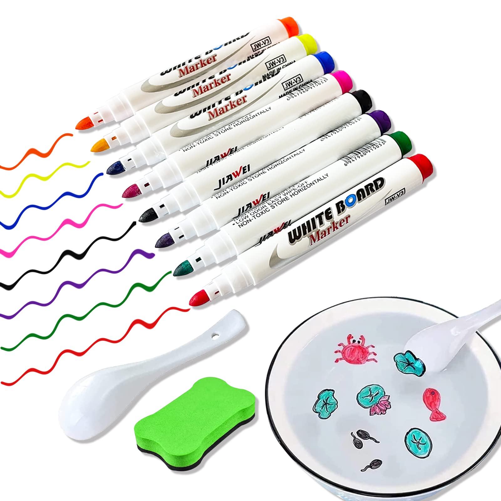 Buy Magical Water Painting Pen with Ceramic Spoon, Magical Floating Ink