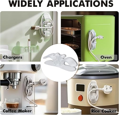 Miniatura 7 de Organizador de cables para electrodomésticos, organizador de cables mejorado para electrodomésticos, envoltura de alambre, compatible con freidoras