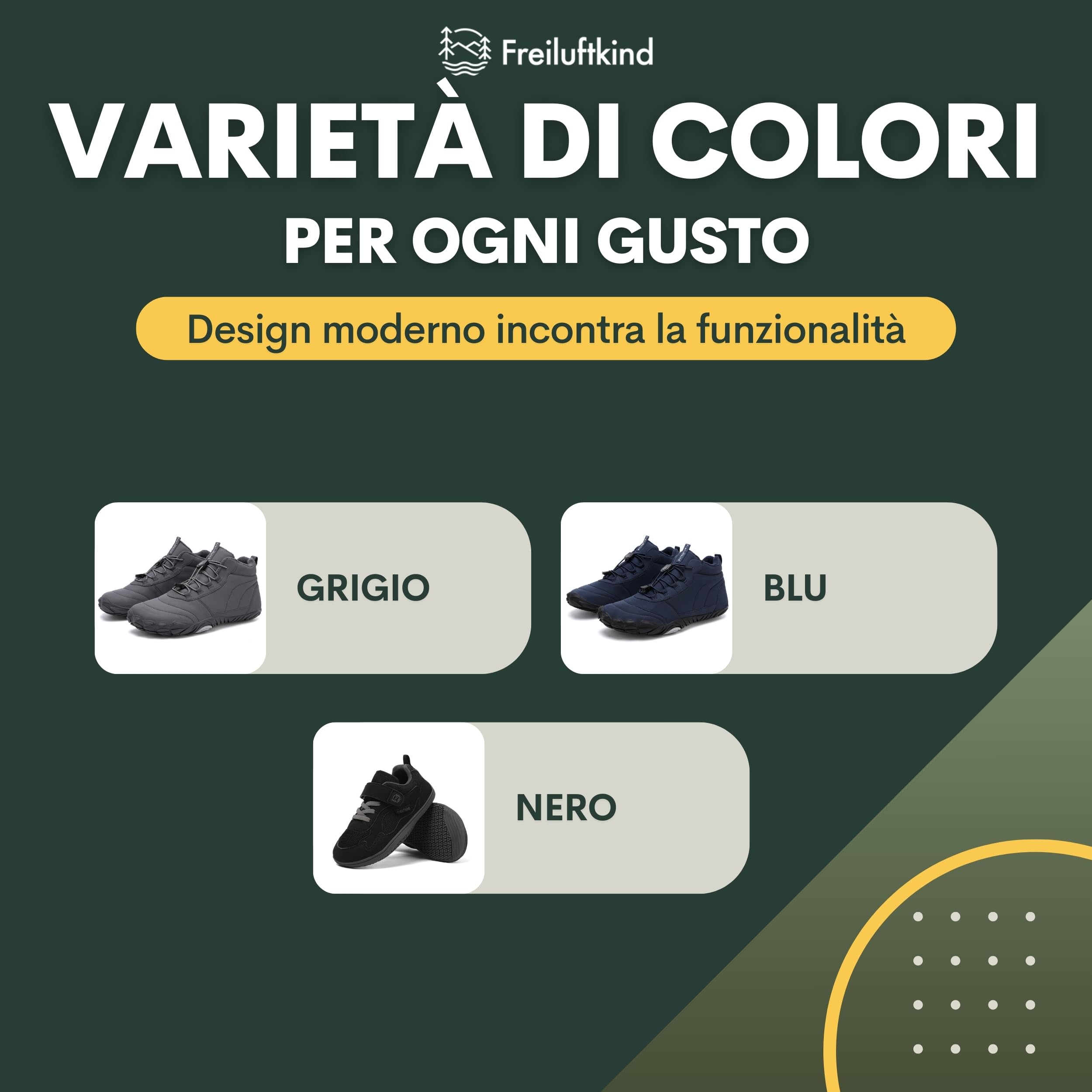 Freiluftkind Kepler Barefoot Shoes idrorepellenti e Foderati – Scarpe Barefoot Unisex per l'inverno – Scarpe Calde Impermeabili