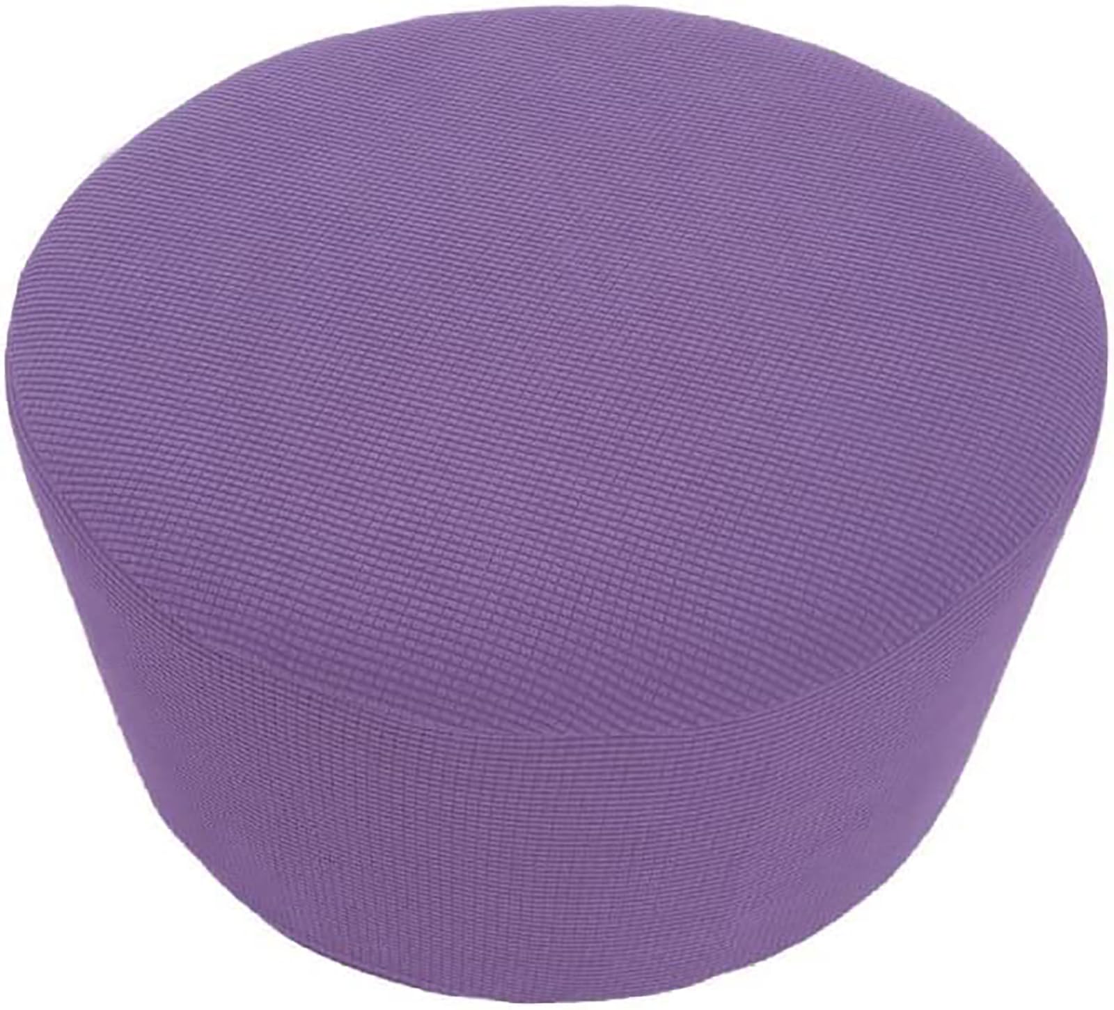 Lenurecg Ottoman Slipcover Round Ottoman Storage Cover, Ottoman Cover Stretch, Folding Stool Covers Furniture Protector Cover for Footrest Ottoman,M