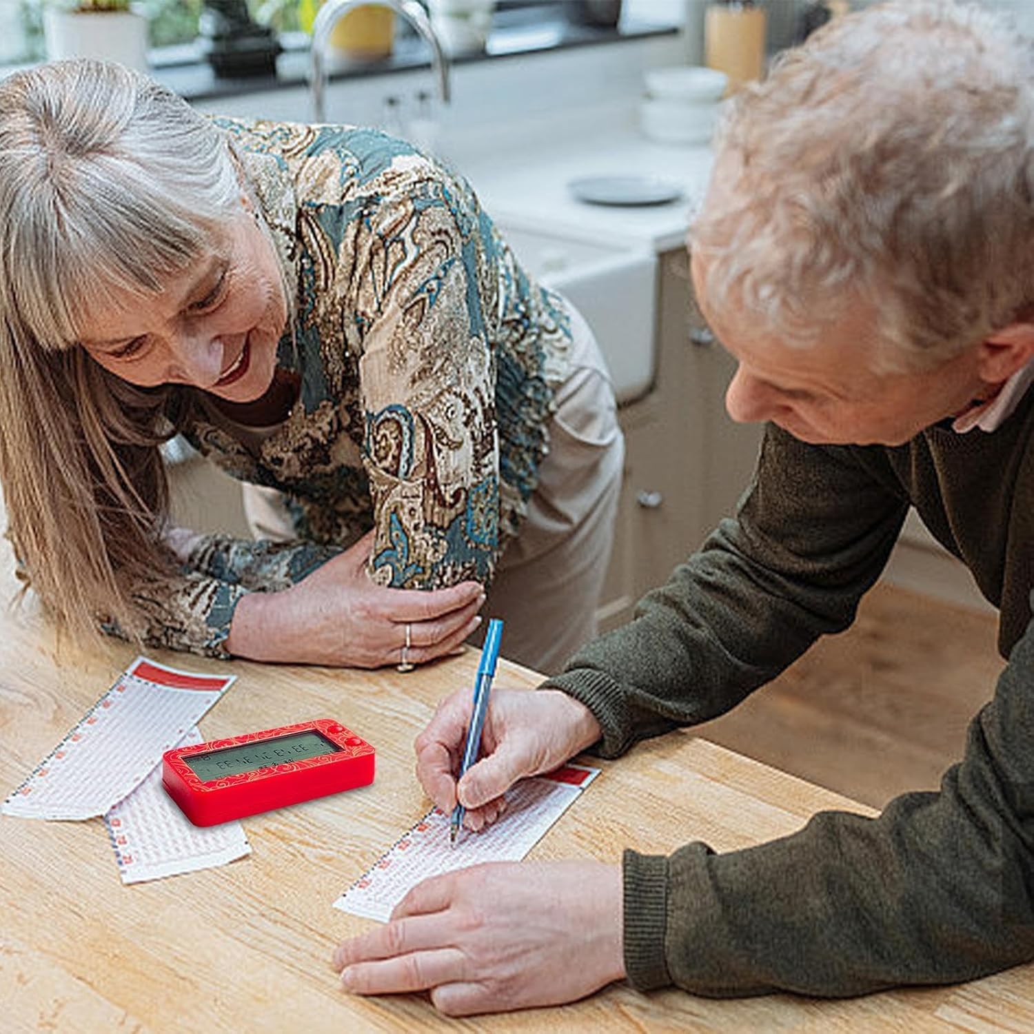 Red Fortune Lottery Machine - Lottery Random Machine | Electronic Number Selector | Small Electric Number Picking Machine Portable Number Selector | Fortunate Number Picker Random Number Generator
