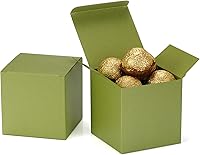 Vista 12 de Quotidian Blueberry - Cajas de regalo plegables de papel italiano perlado vintage con purpurina con tapas, 3 x 3 x 3 pulgadas