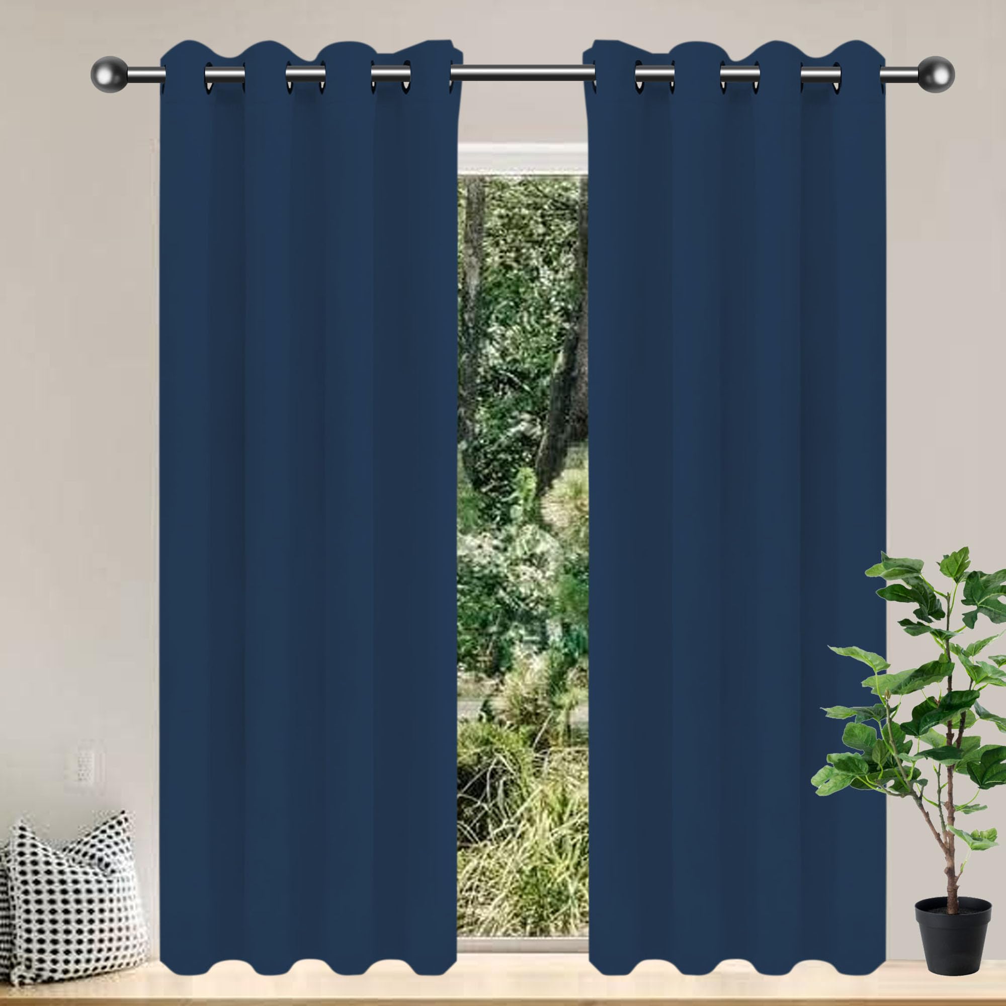 Rideau Occultant pour Chambre : Créez une Ambiance Cosy avec cette Tenture Bleu Foncé