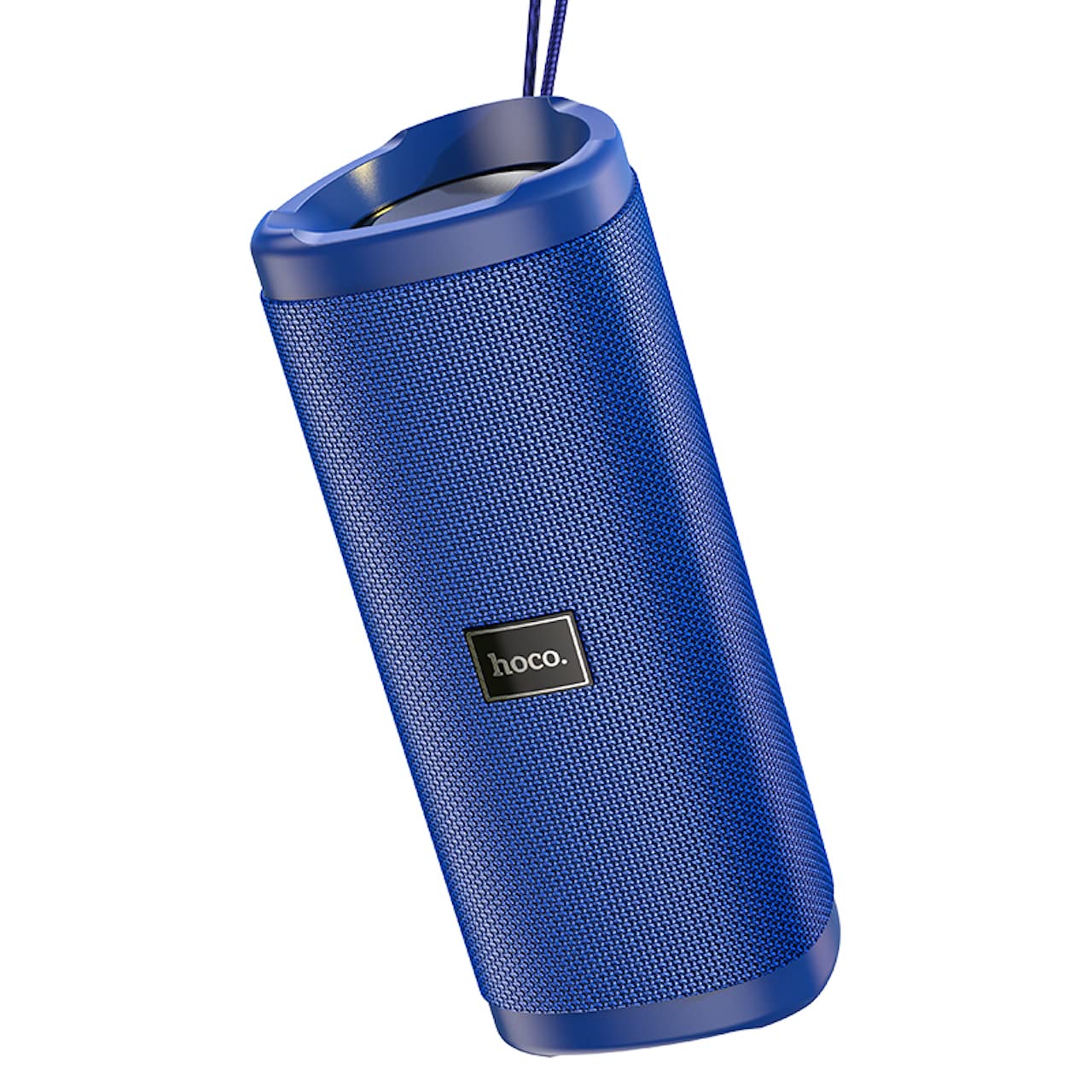 Góc cạnh view of the Hoco HC4 blue wireless speaker