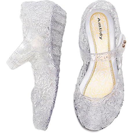 Flats Mary Jane Toddler Cosplay Shoes for Snow Queen Princess Dance Party