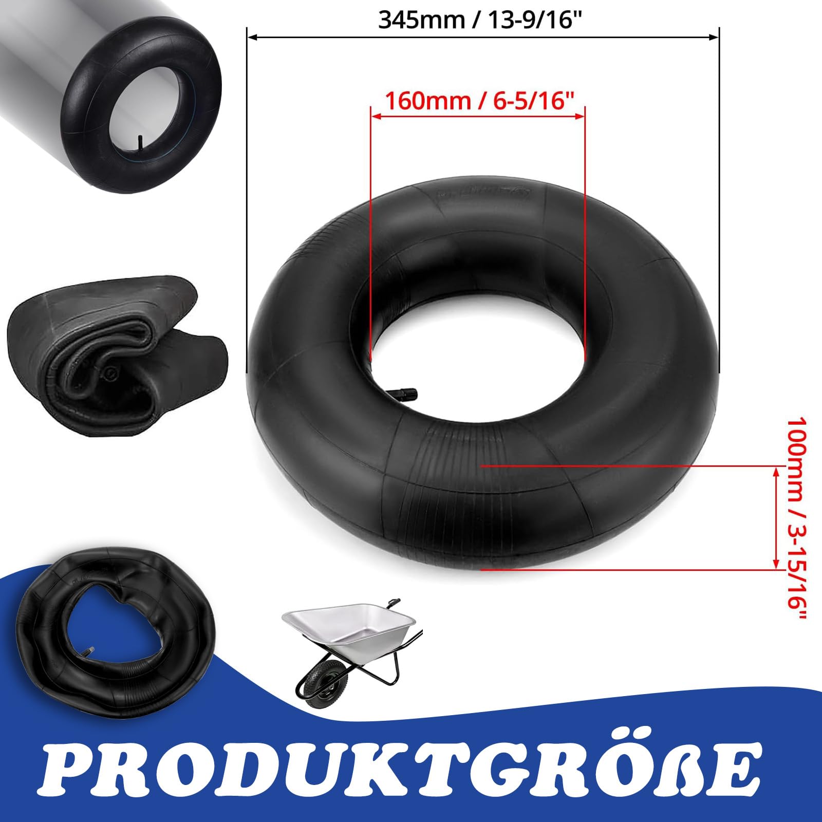 Oregon Rim Inner Tube For Wheelbarrows And Lawn Carts, Universal Fits For Tires With 8" Rims (R-71-800) R-71-007 - The Home Depot - View #8