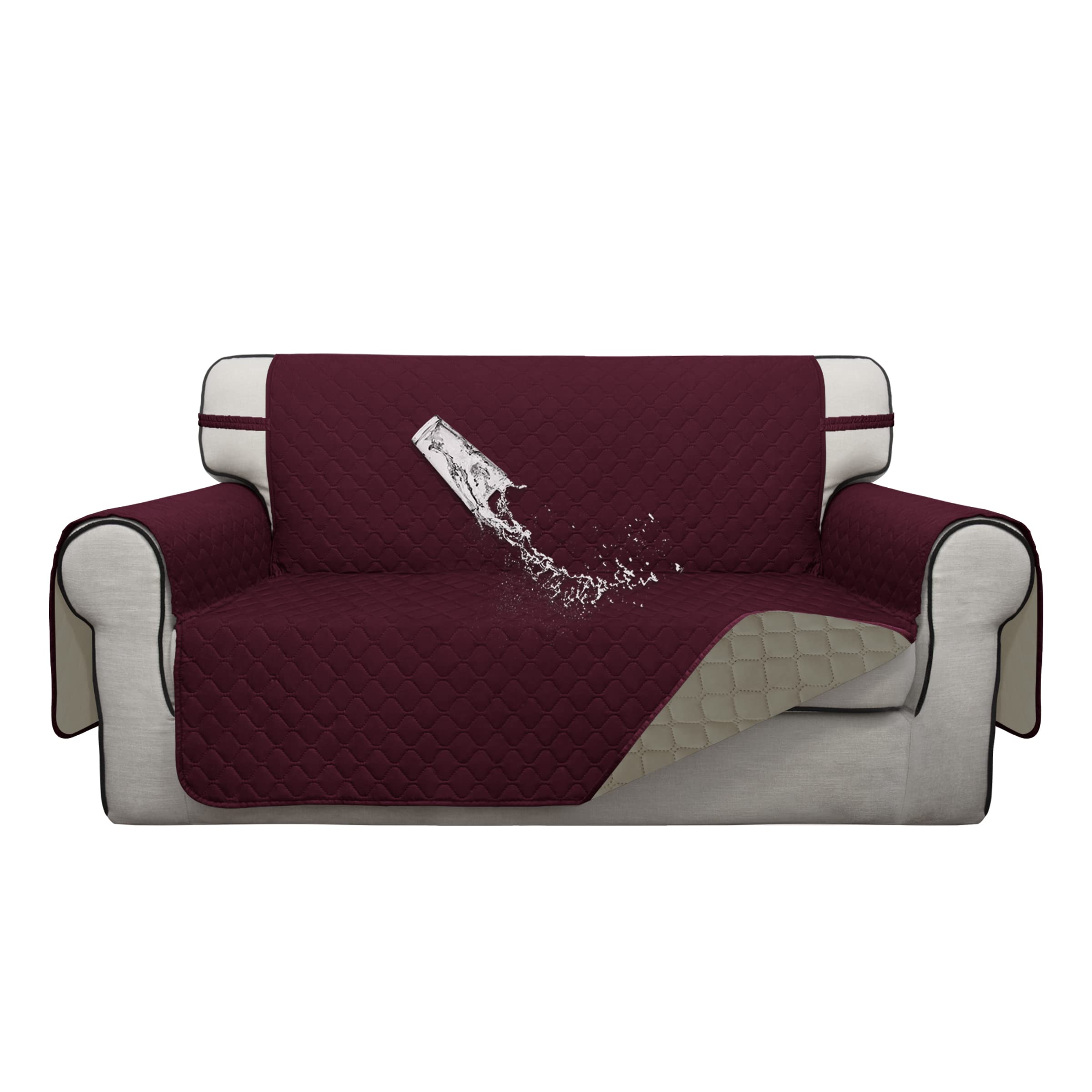 Amazon｜ISSUNTEX 二重保護 100%防水 2人掛けソファカバー リビング