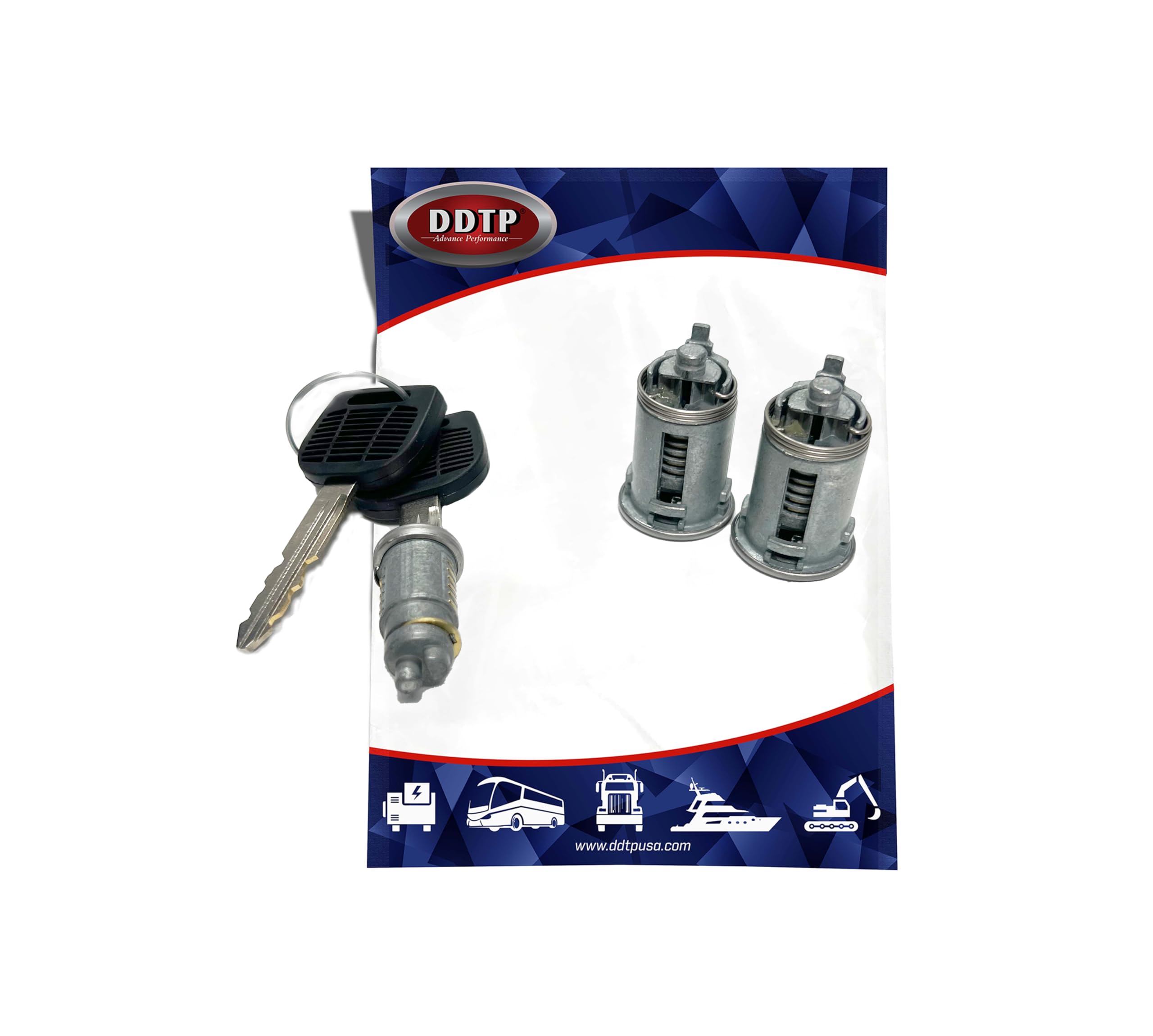 Kenworth Ignition Lock NEW Ignition & Door Lock Set For Kenworth / Peterbilt Trucks – 2 Large Keys AFTERMARKET KEY SET 100336 - Foto 7