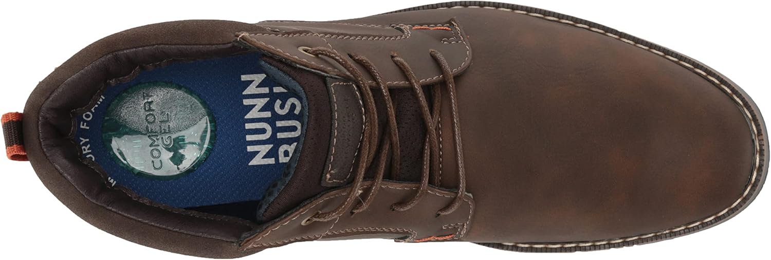 Nunn Bush Men's DC Circuit Plain Toe Chukka Boot With Memory Foam
