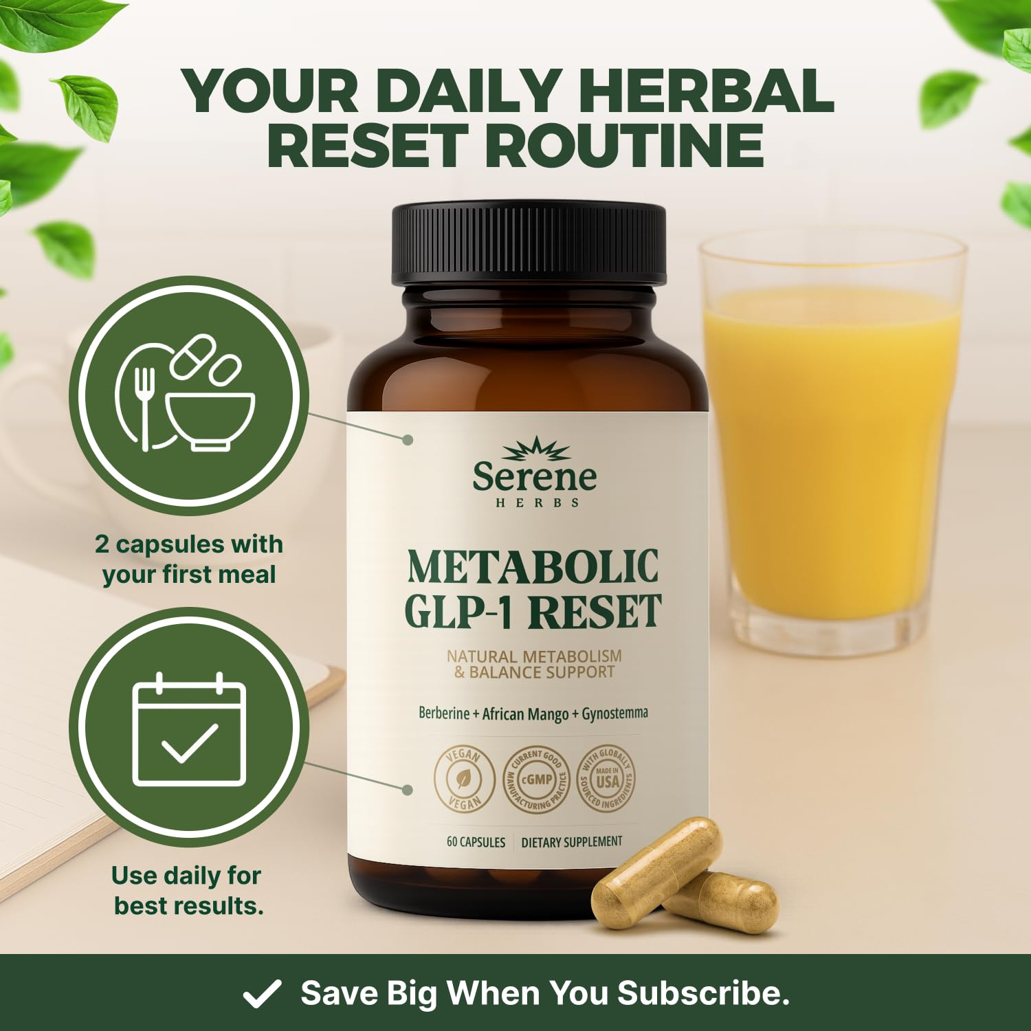 serene herbs glp-1 supplement for women Amazon.com: Serene Herbs GLP-1 Supplement for Women & Men - Metabolic  Reset, Hunger Support with Berberine, InnoSlim, Actiponin - Natural GLP1  Booster to Support Appetite, Gut & Digestion - Vegan