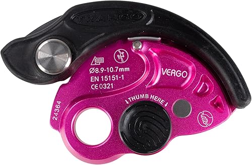 Miniatura 7 de TRANGO Vergo Rock Climbing Belay Dispositivo & React Screw Lock - Carabina de bloqueo