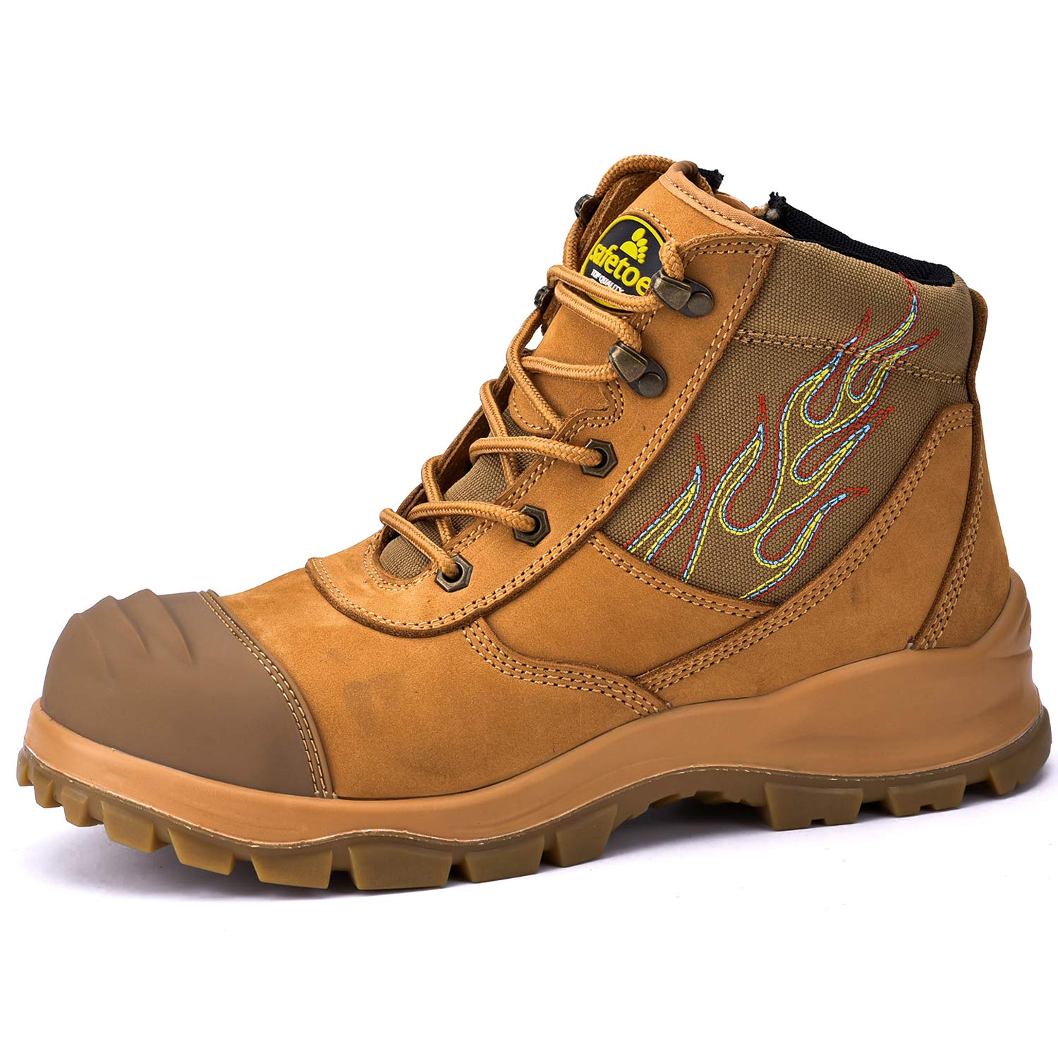 Buy Heavy Duty Safety Work Boots, Waterproof Tan Leather Safety Shoes