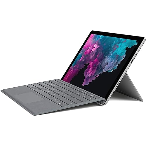 Microsoft Surface Pro 6 (Intel i5, 128GB SSD, 8GB RAM) + Type Cover Bundle (Platinum) (Renewed)