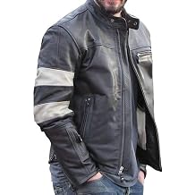 Keanu Reeves Jacket - Black Retro Motorcycle Genuine Lambskin Leather Biker Jacket for Men