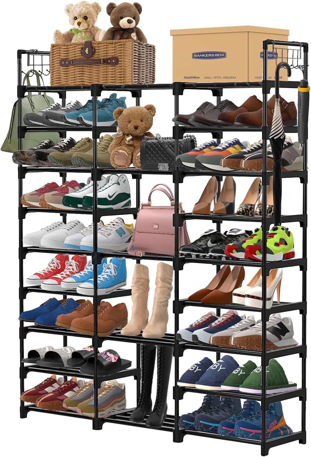 Zapatero, Zapatero de Entrada de 9+5+9 Niveles con 10 Ganchos