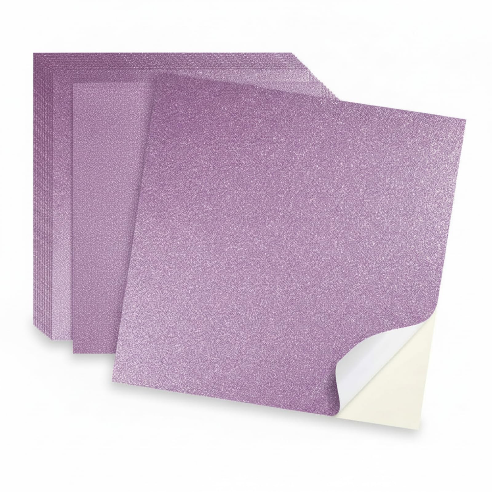 Dunzoom 25 Pcs Glitter Graduation Cardstock Paper Self Adhesive Graduate Grad Cap Decorations 9.8x9.8 Inch 250gsm Thick Pastel Sparkly Card Stock