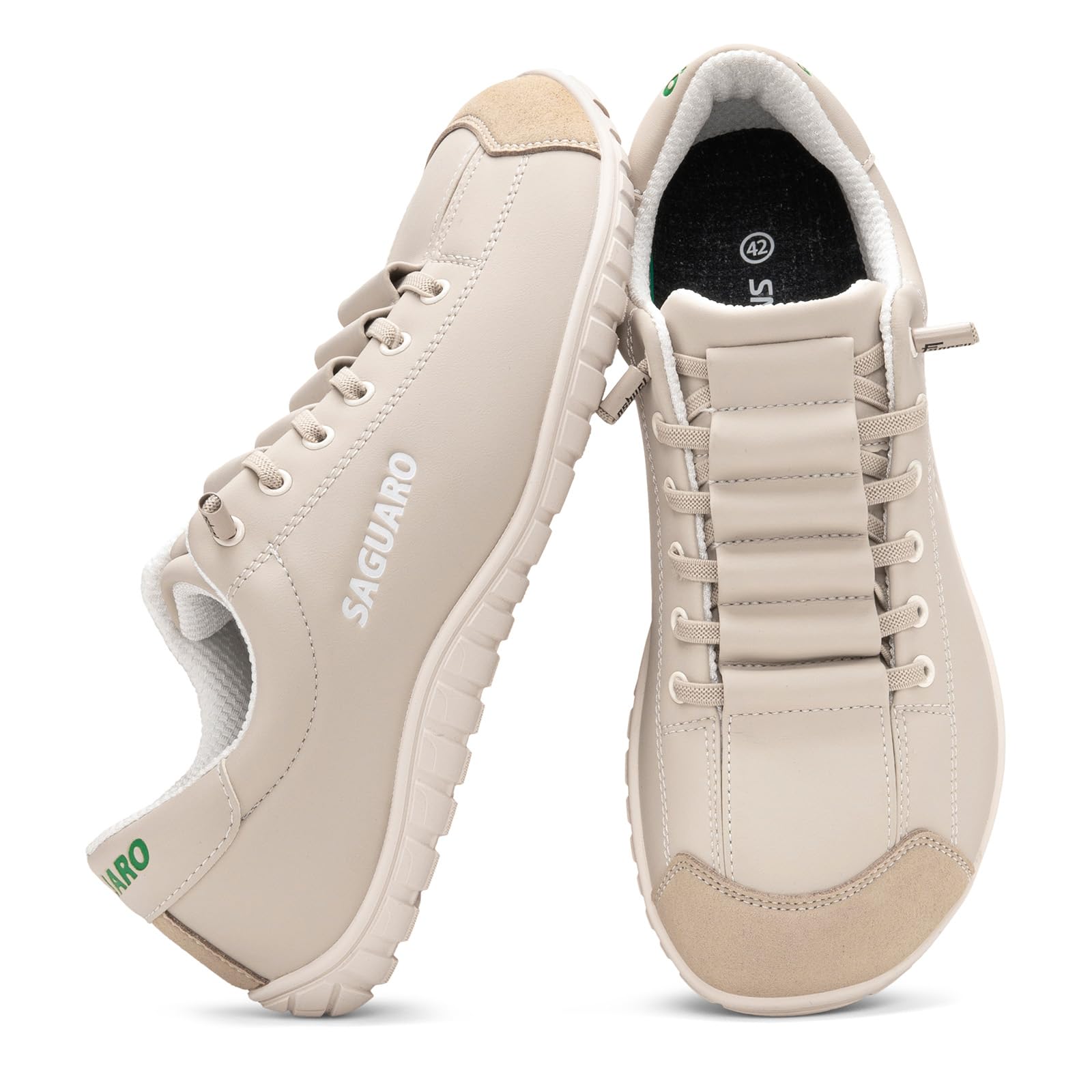 SAGUARO Unisex Barfußschuhe Breit Minimalistische Sneaker mit Zero Drop Sohle für Alltag, Arbeit, Freizeit und Reisen,Gr.36-48