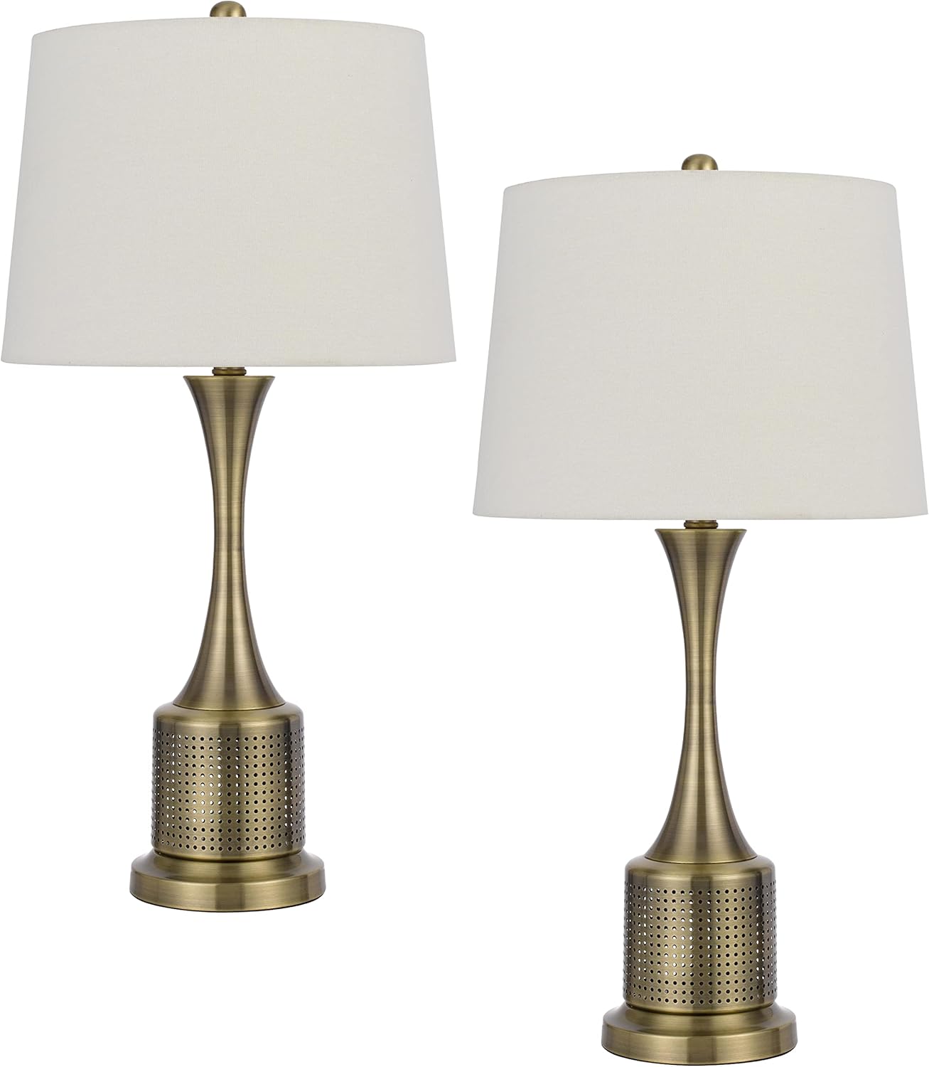 Cal 100W Toccoa Metal Table lamp. Priced and Sold as Pairs