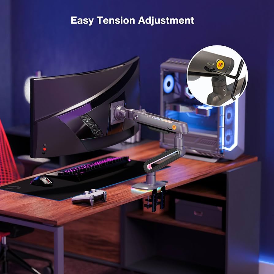 Amazon.co.jp: NB ERGONOMIC 大型モニターアーム 大画面 高耐