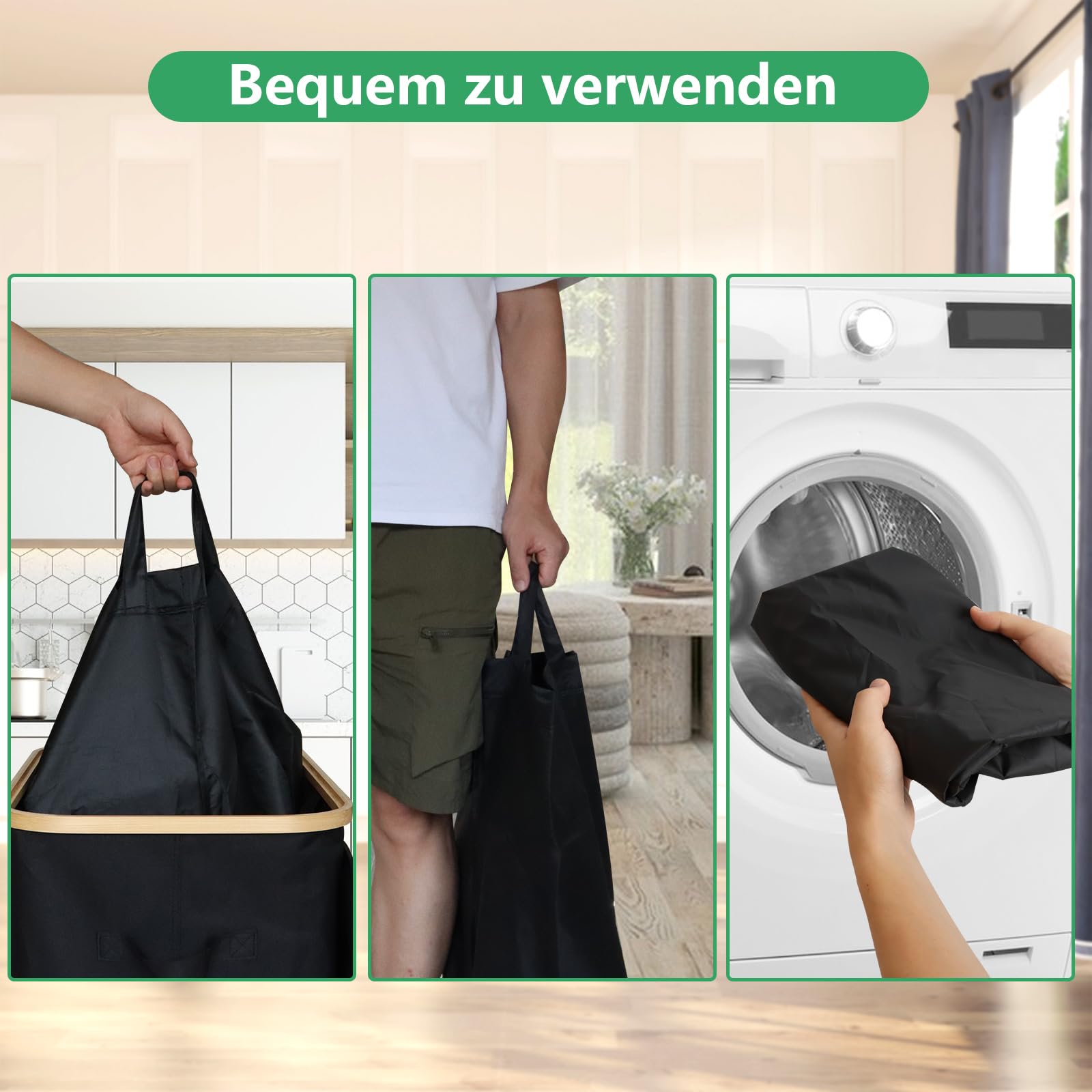 Collecteur de Bouteilles consignées 140L avec 2 Compartiments et Couvercle, Conteneur Pliable XXL avec 4 Sacs de Transport Amovibles, Idéal pour Le Stockage Efficace des Bouteilles vides