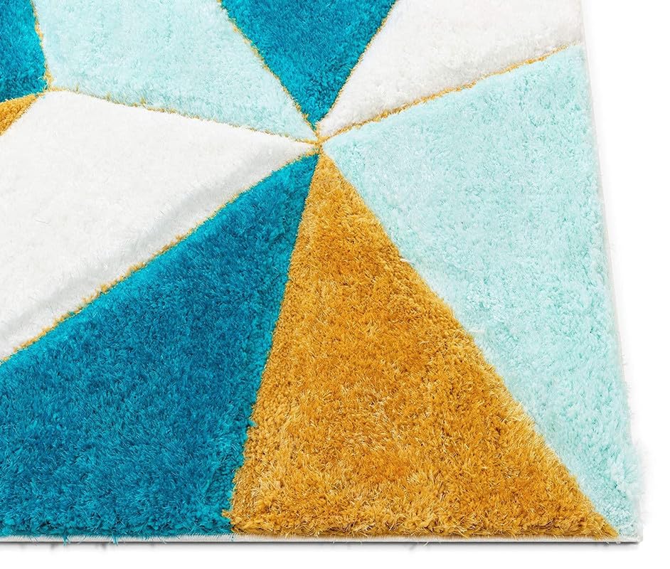 Image of Shaggy Rug for Bedroom Living Room 3X5 FEET Fluffy Plush Area Carpet with Non Slip Backing, Modern Cozy Floor Rug for Home Decor and Comfort (Sky)
