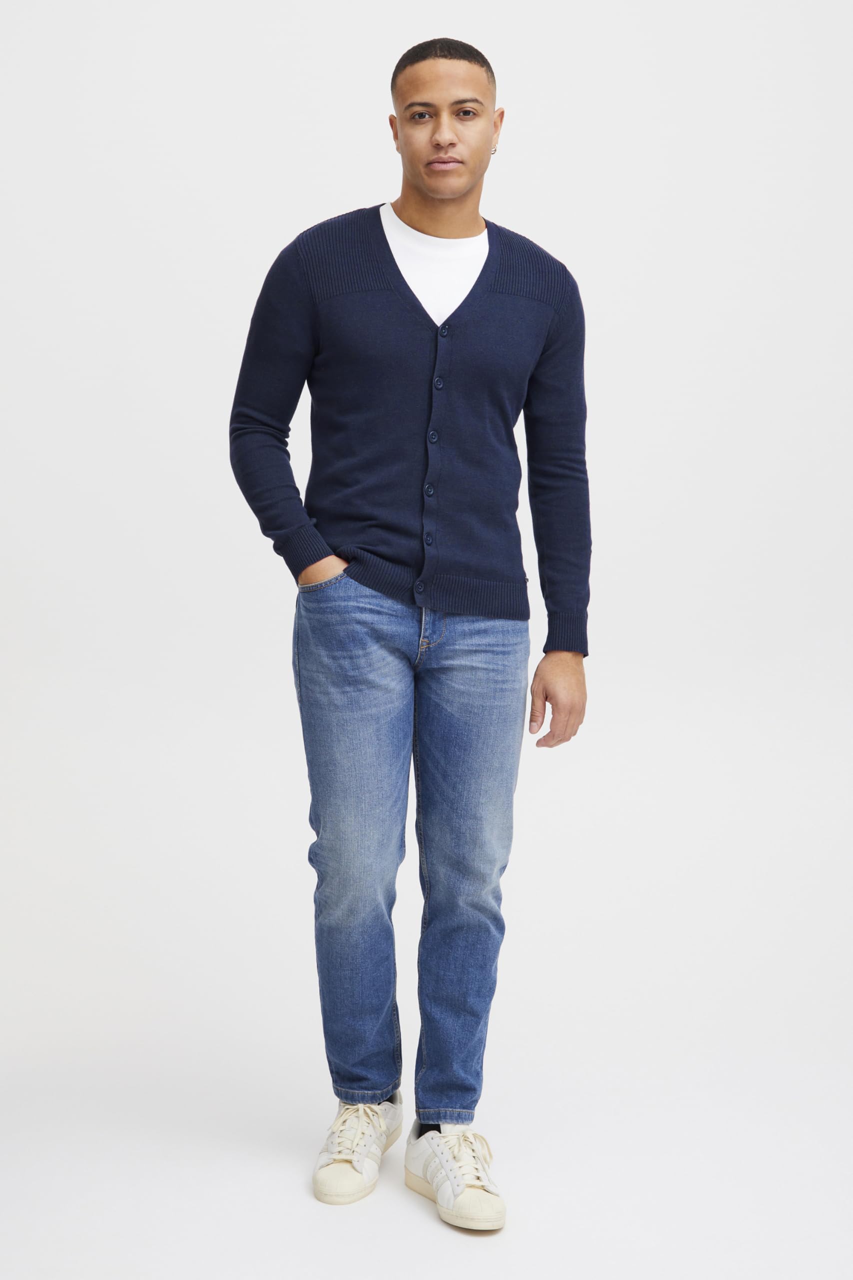 Blend BHCaden Herren Strickjacke Cardigan Feinstrick
