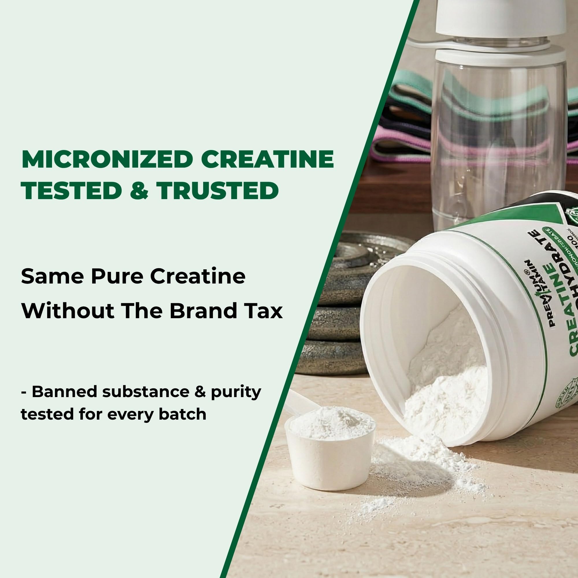 Creatine Monohydrate Powder – 100% Pure Micronized Unflavored Creatine for Men & Women - Muscle Growth, Power & Recovery – 100 Servings, 500g — Amazon image 2