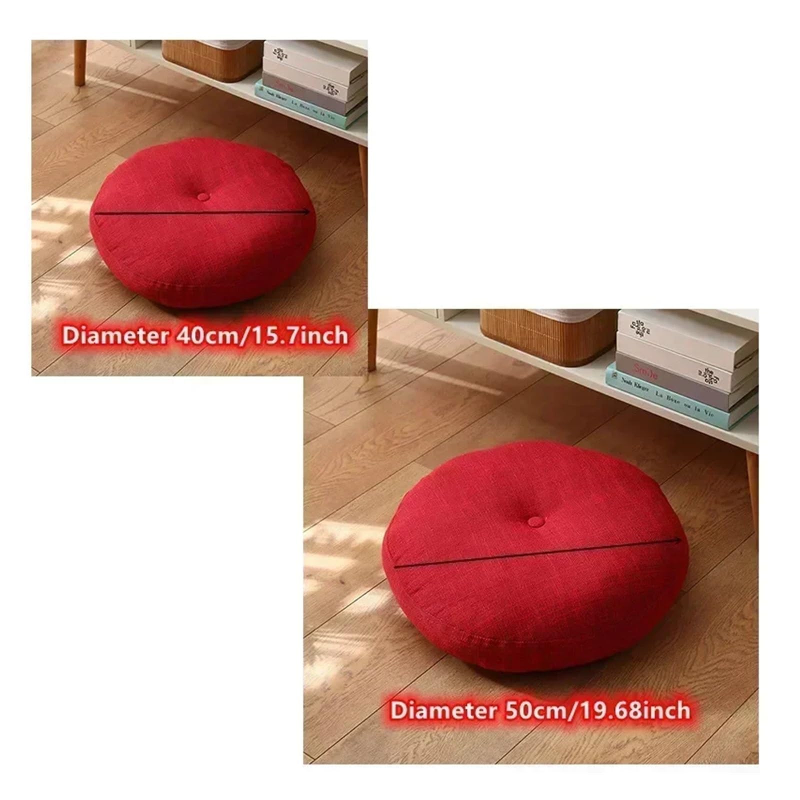 Lake Blue Yoga-Kissen, vielseitig, 40 x 40 x 10 cm, Sitzkissen für Matten, Stühle, Sofa, Bett und Auto, bequem, langlebig, stilvolles Heimdekor-Accessoire
