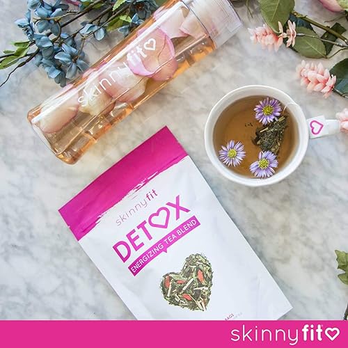 Miniatura 4 de SkinnyFit Detox Tea: Cleanse w/All-Natural, Laxative-Free, Green Tea Leaves, Vegan, Gluten-Free, 28 Servings - Slimming Way to Release Toxins for