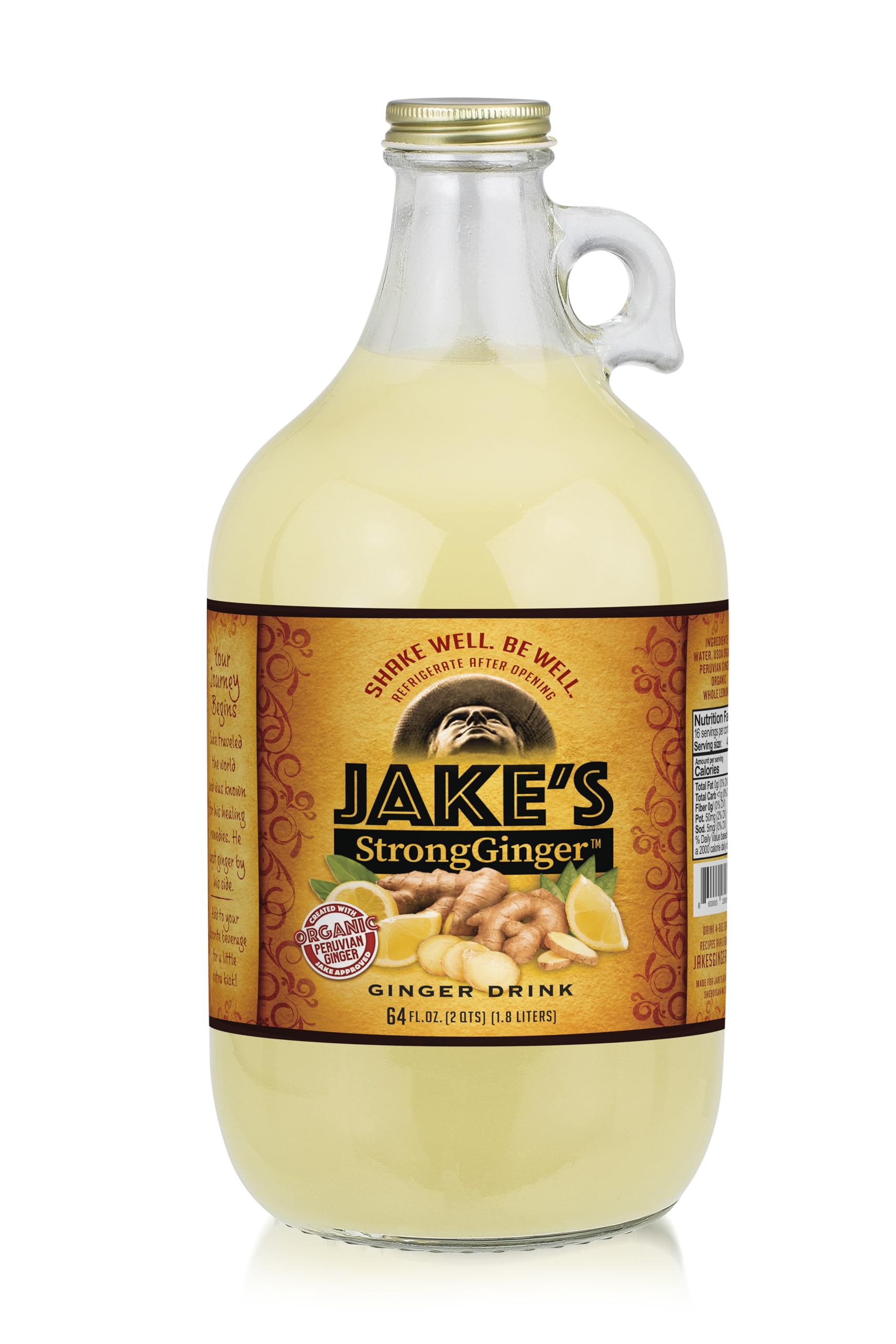 Jake's Strong Ginger 64oz Bottle