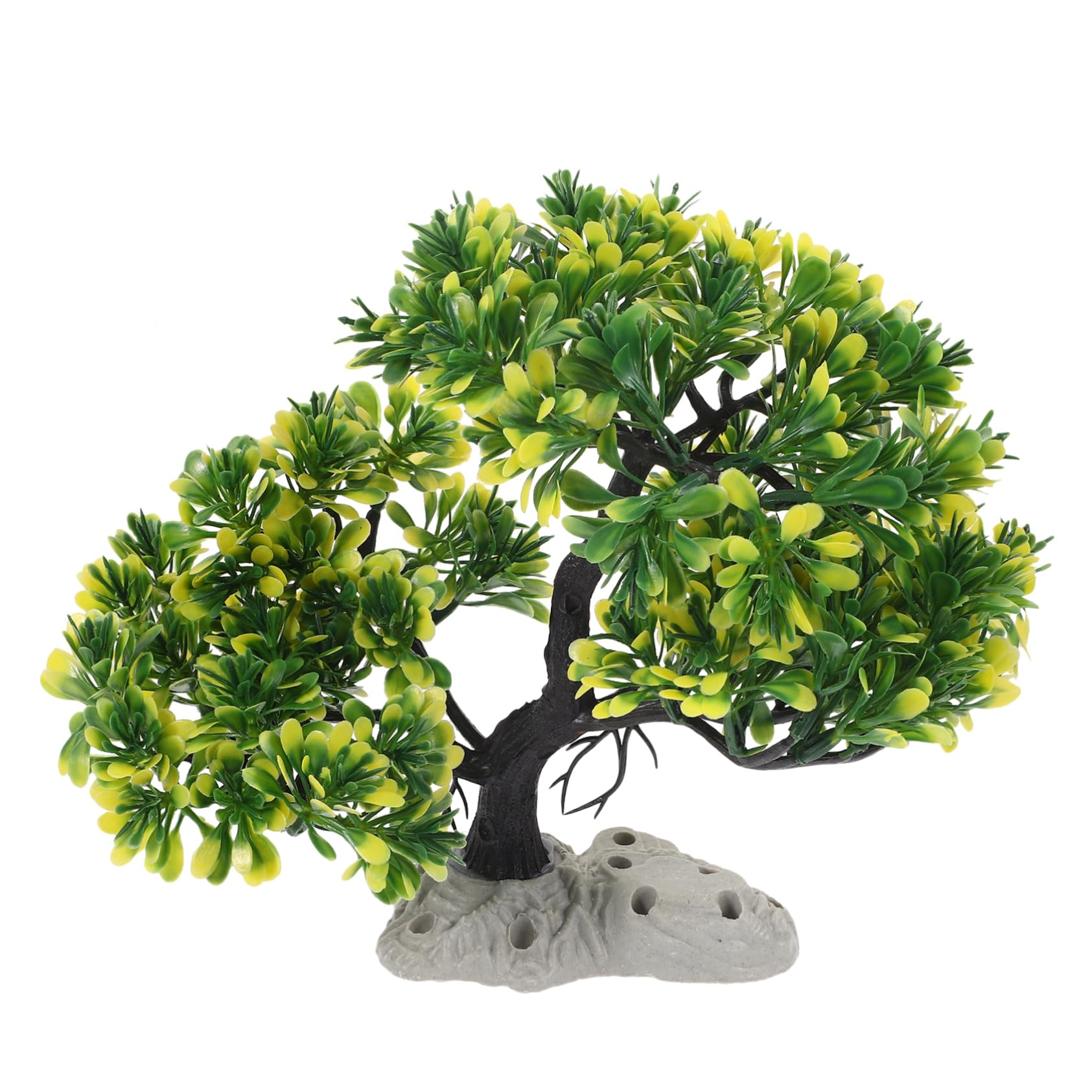 BESPORTBLE 3piezas Adorno Acuario Árbol De Pino Artificial para Decoración De Peceras Accesorios para Acuarios De Agua Dulce y Salada Fácil Instalación y Mantenimiento para Decorar El